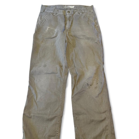 Carhartt Men’s Rugged Flex Relaxed Fit Canvas Double-Front Work Pant 32x32 - Picture 1 of 7